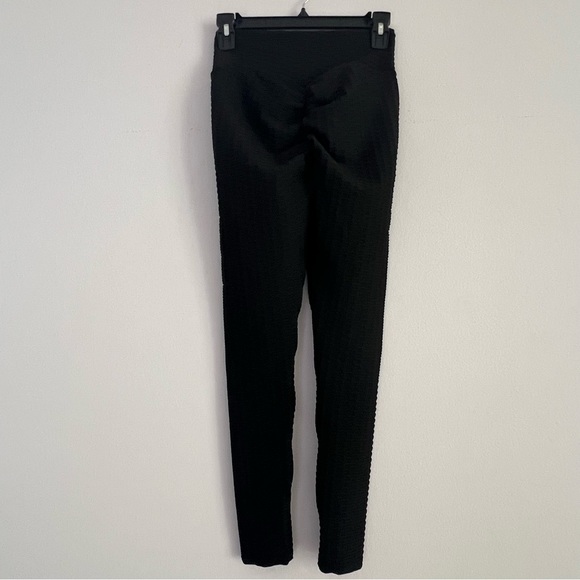 High waisted honeycomb scrunch butt leggings - Picture 4 of 7